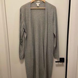 H&M Long Grey Cardigan